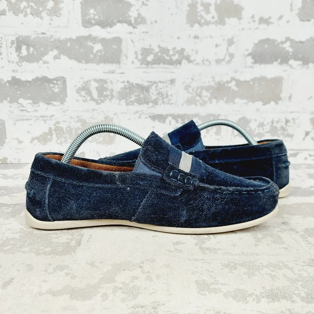 Jasper Jr Moc Toe Drop Tassel Navy Dress Shoes T367